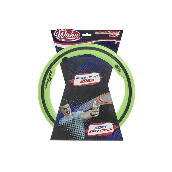 New Wahu Wingblade Flying Ring Disc Soft Grip Outdoor Toy Fly Up To 750 Ft Green - Picture 1 of 1